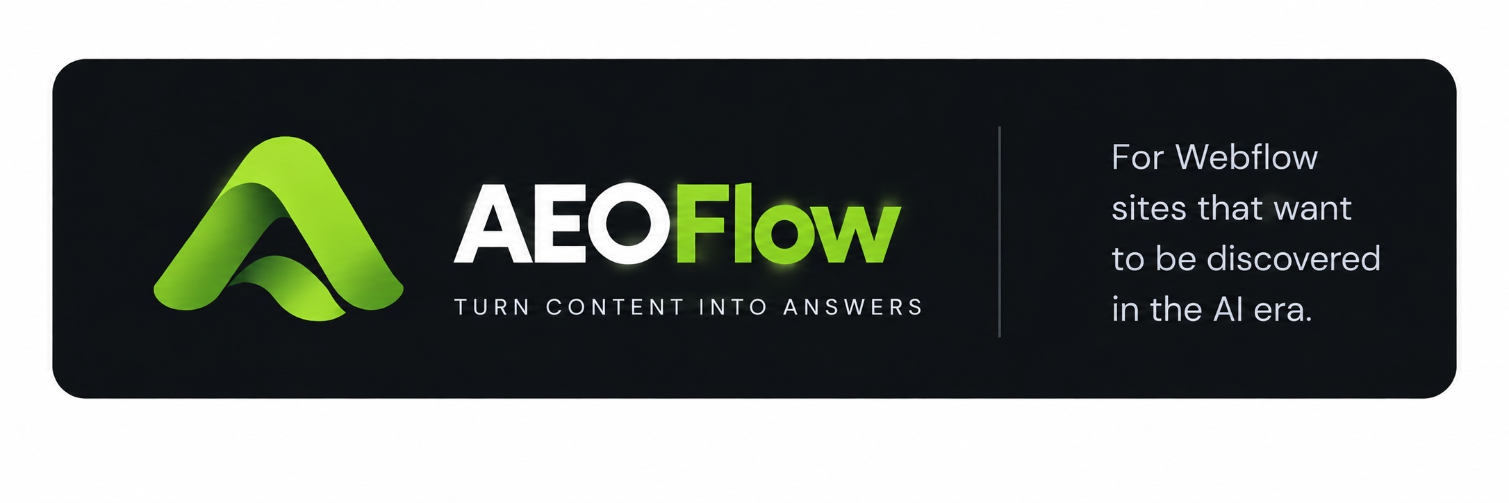 AEOFlow — Turn Content Into Answers for Webflow CMS